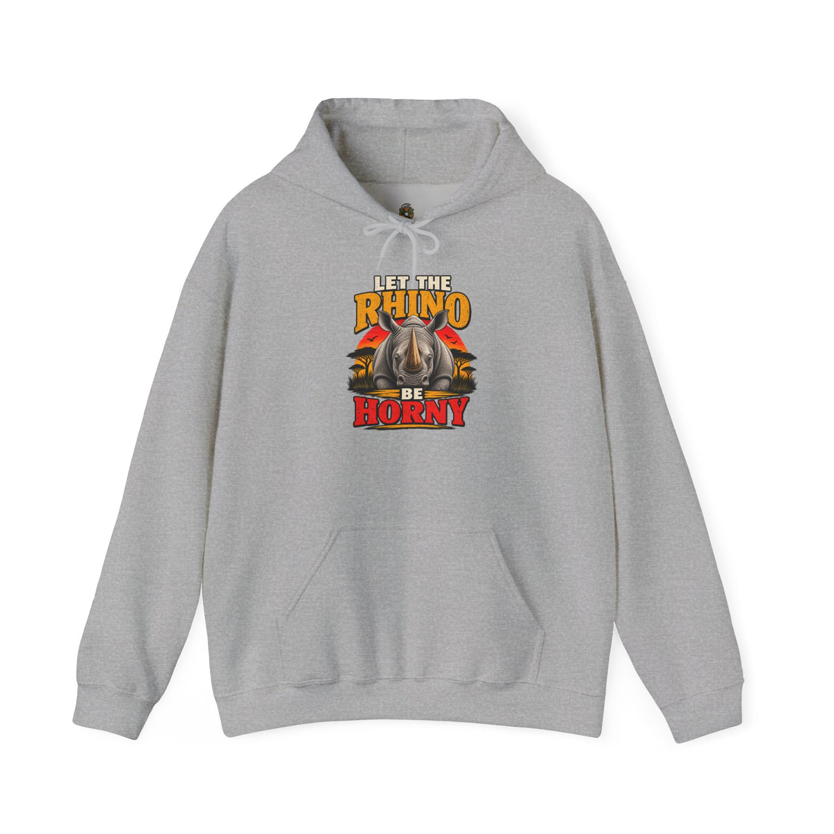 Let the Rhino Be Horny – Unisex Heavy Blend Hoodie