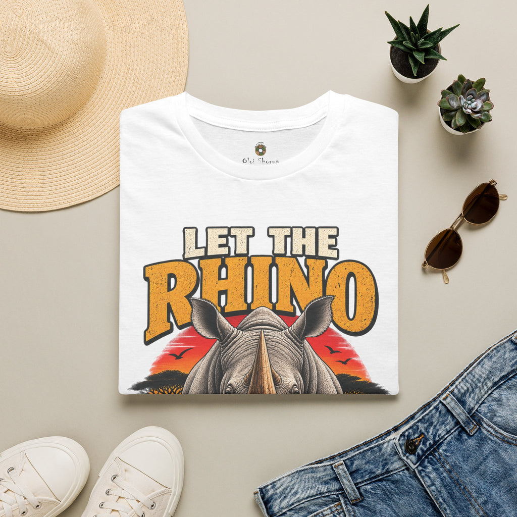 Let The Rhino Be Horny T-Shirt — Vintage Rhino Graphic Tee