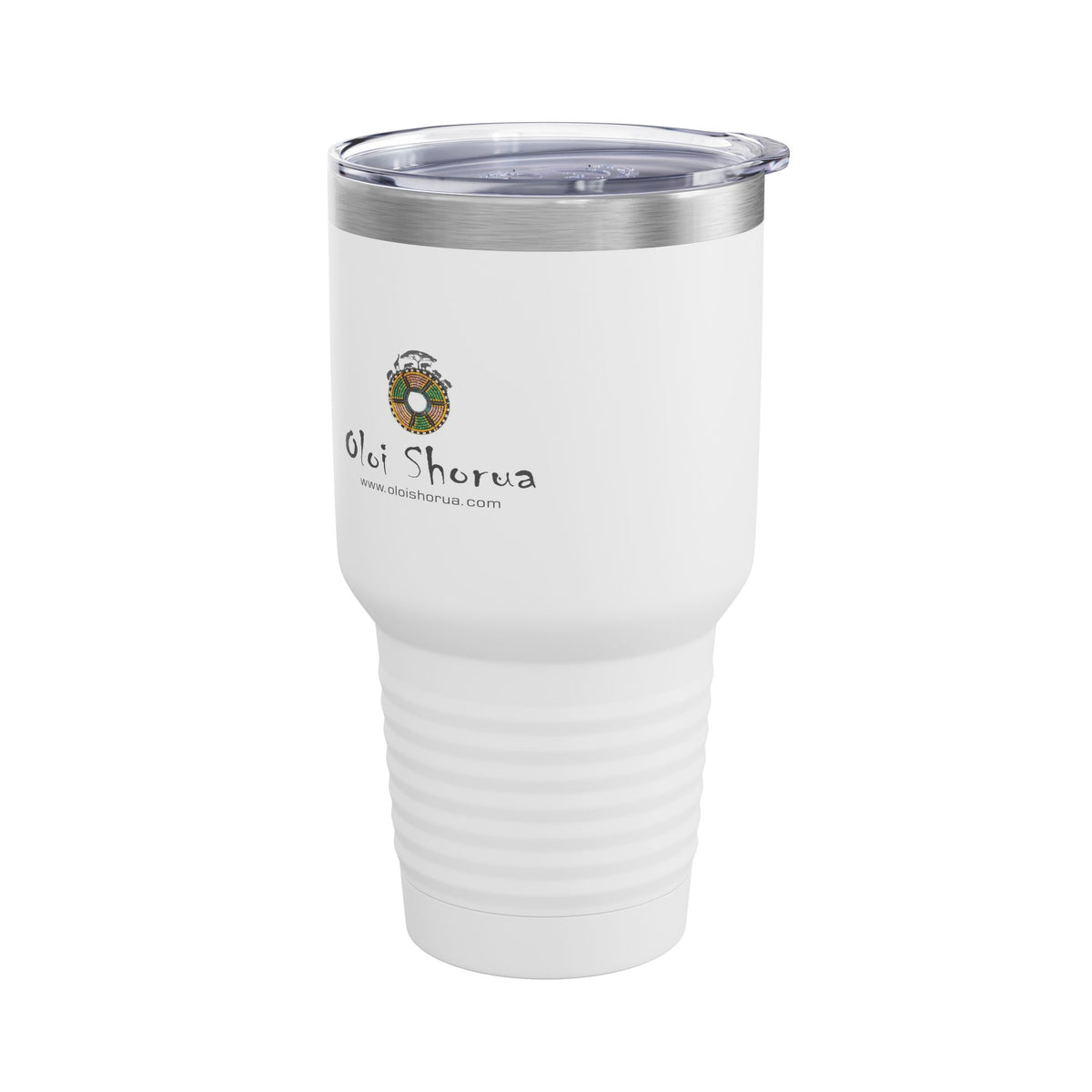 Wildlife Herd 30oz Tundra Tumbler — Elephant & Buffalo Stainless Travel Mug