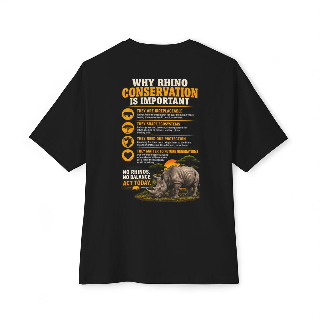 Let the Rhino Be Horny – Unisex Oversized Boxy Tee