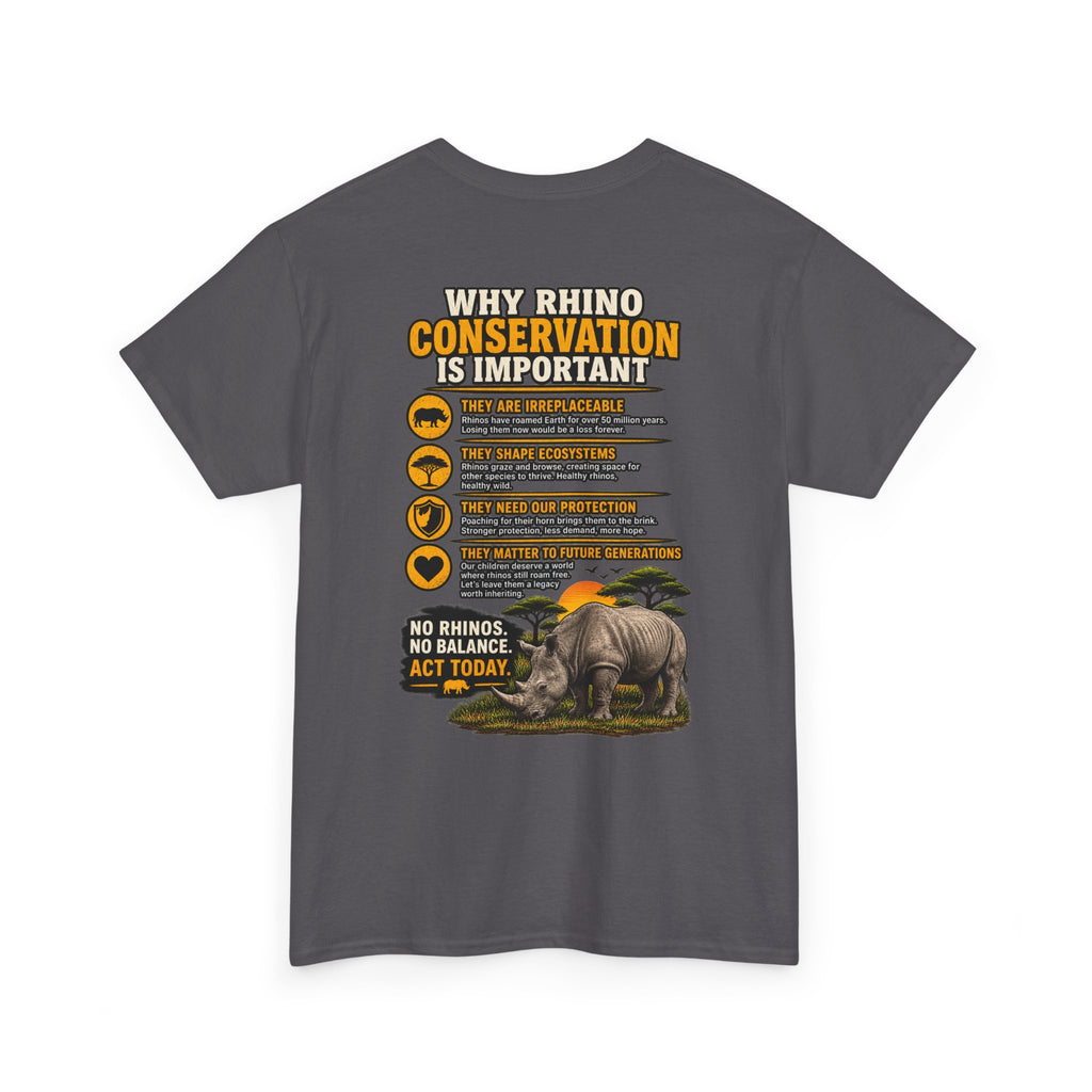 Let the Rhino Be Horny – Unisex Heavy Cotton Tee