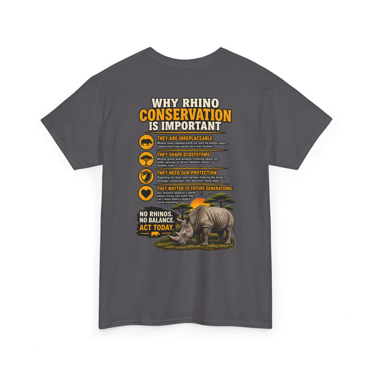 Let the Rhino Be Horny – Unisex Heavy Cotton Tee