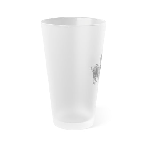 Elephant Family Frosted Pint Glass – 16 oz