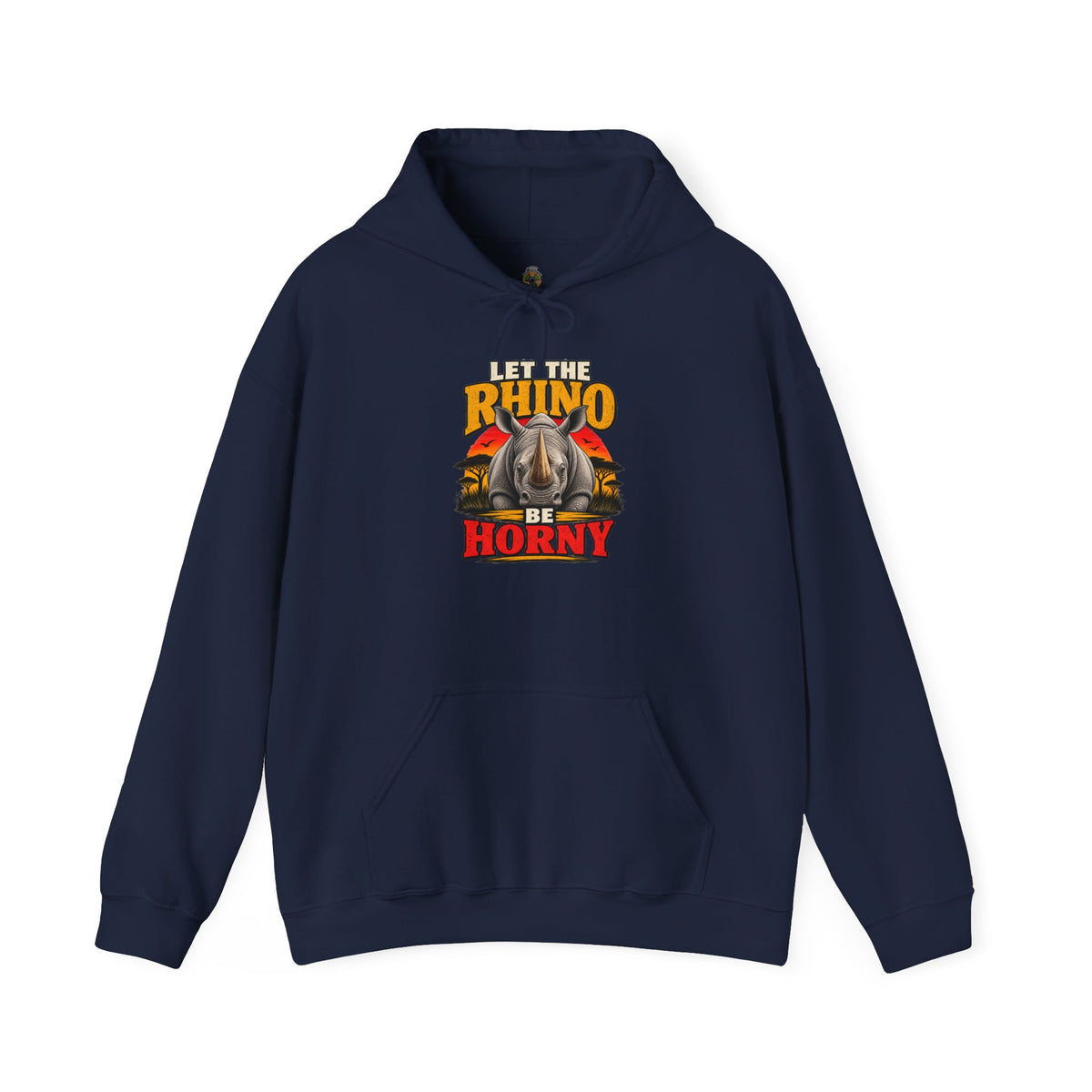 Let the Rhino Be Horny – Unisex Heavy Blend Hoodie