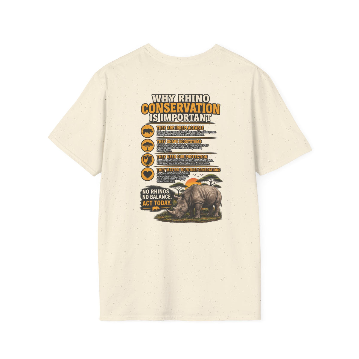 Let The Rhino Be Horny T-Shirt — Vintage Rhino Graphic Tee