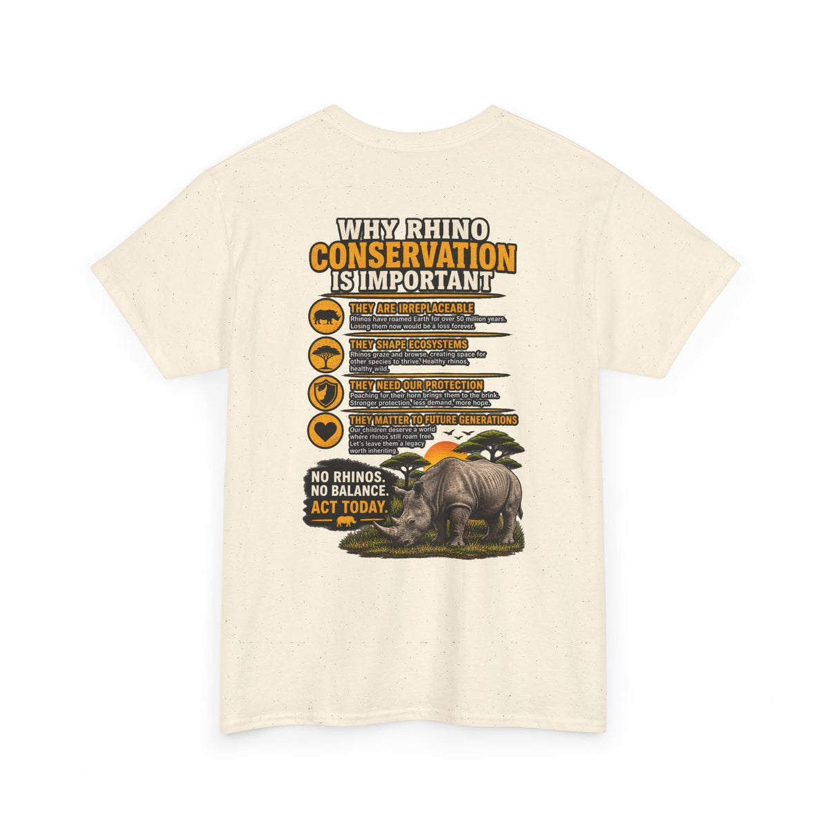 Let the Rhino Be Horny – Unisex Heavy Cotton Tee