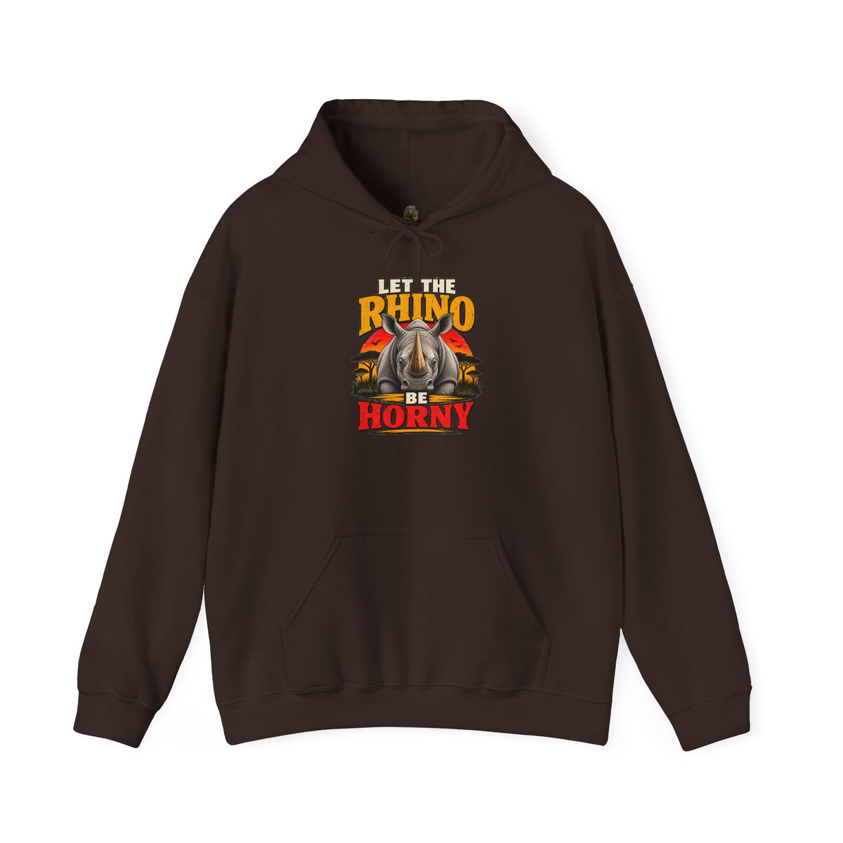 Let the Rhino Be Horny – Unisex Heavy Blend Hoodie