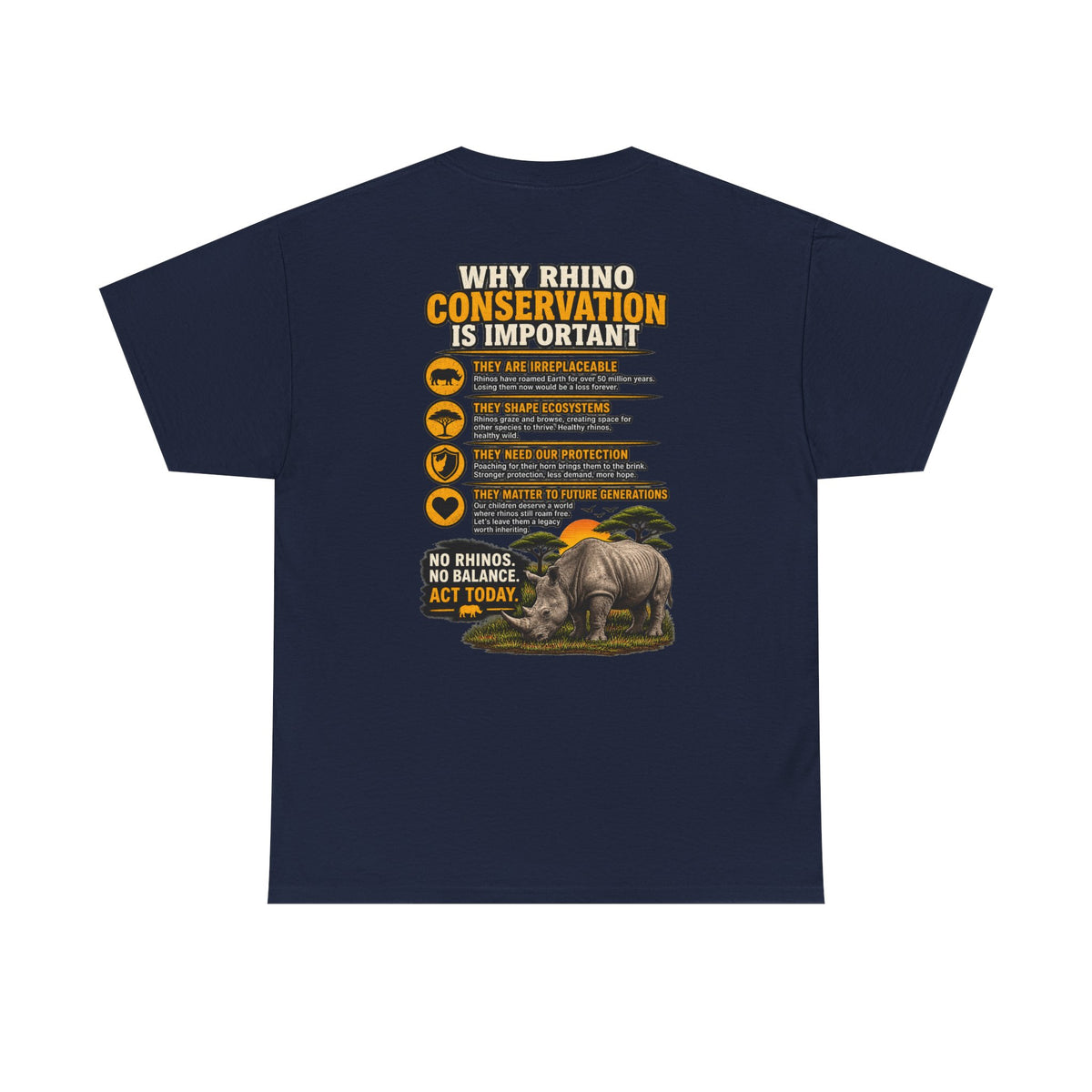 Let the Rhino Be Horny – Unisex Heavy Cotton Tee