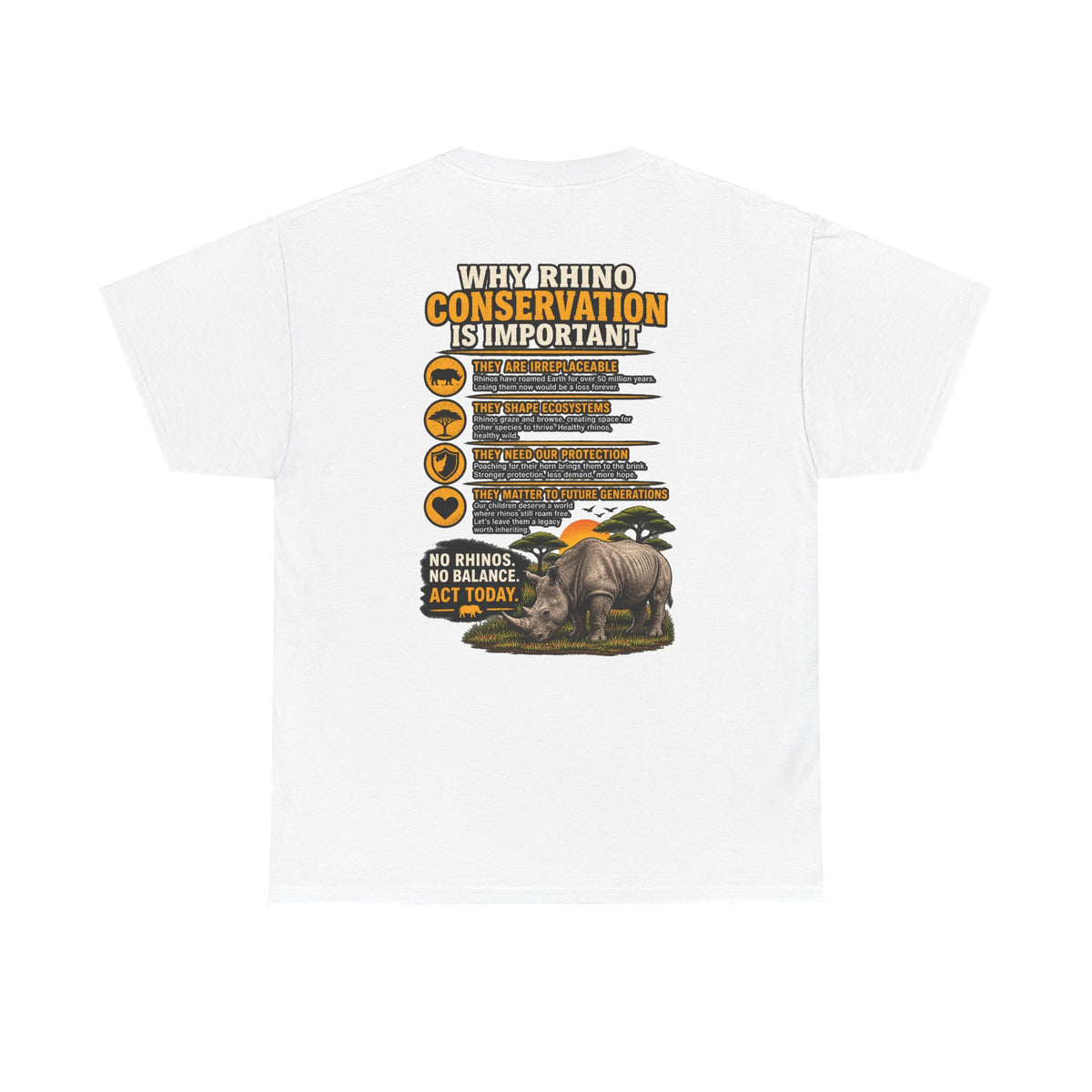 Let the Rhino Be Horny – Unisex Heavy Cotton Tee