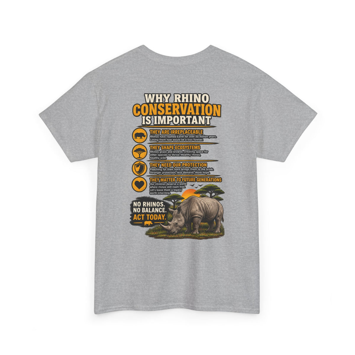 Let the Rhino Be Horny – Unisex Heavy Cotton Tee