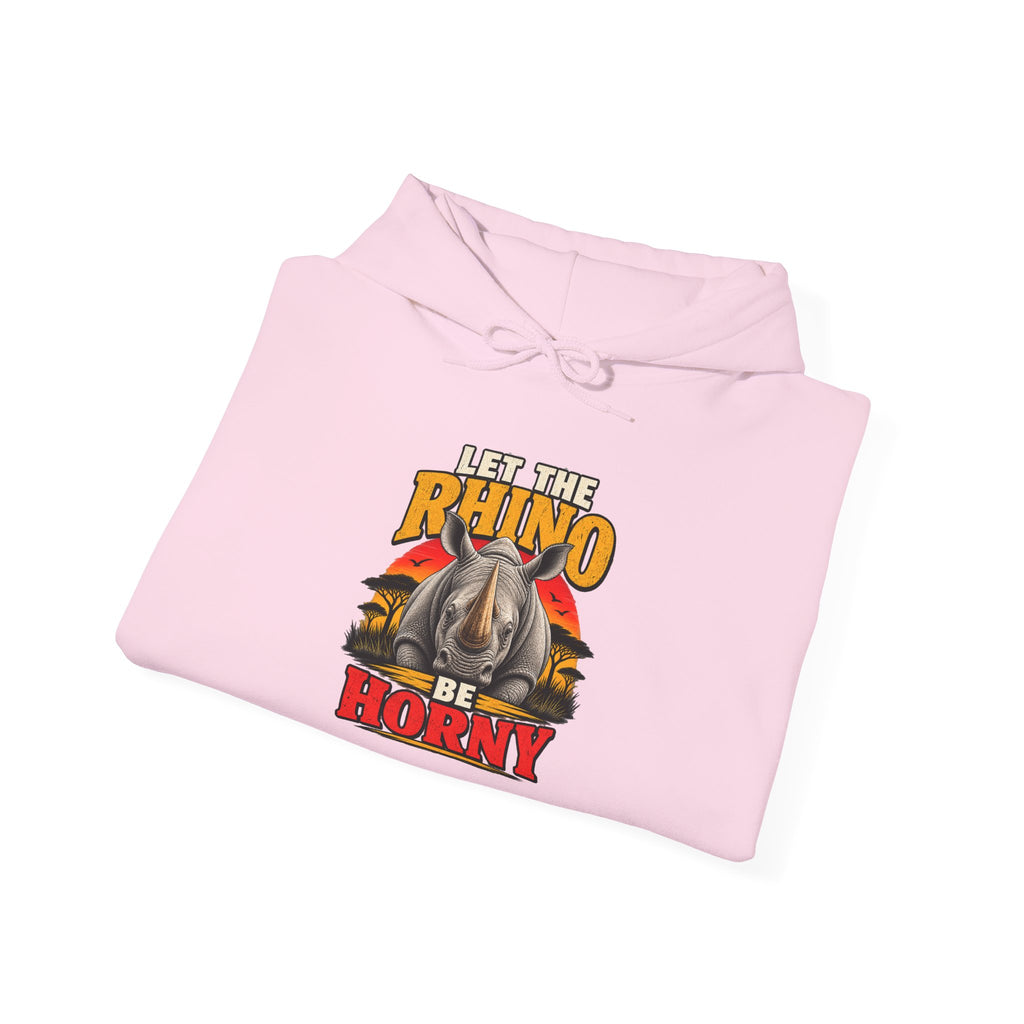 Let the Rhino Be Horny – Unisex Heavy Blend Hoodie