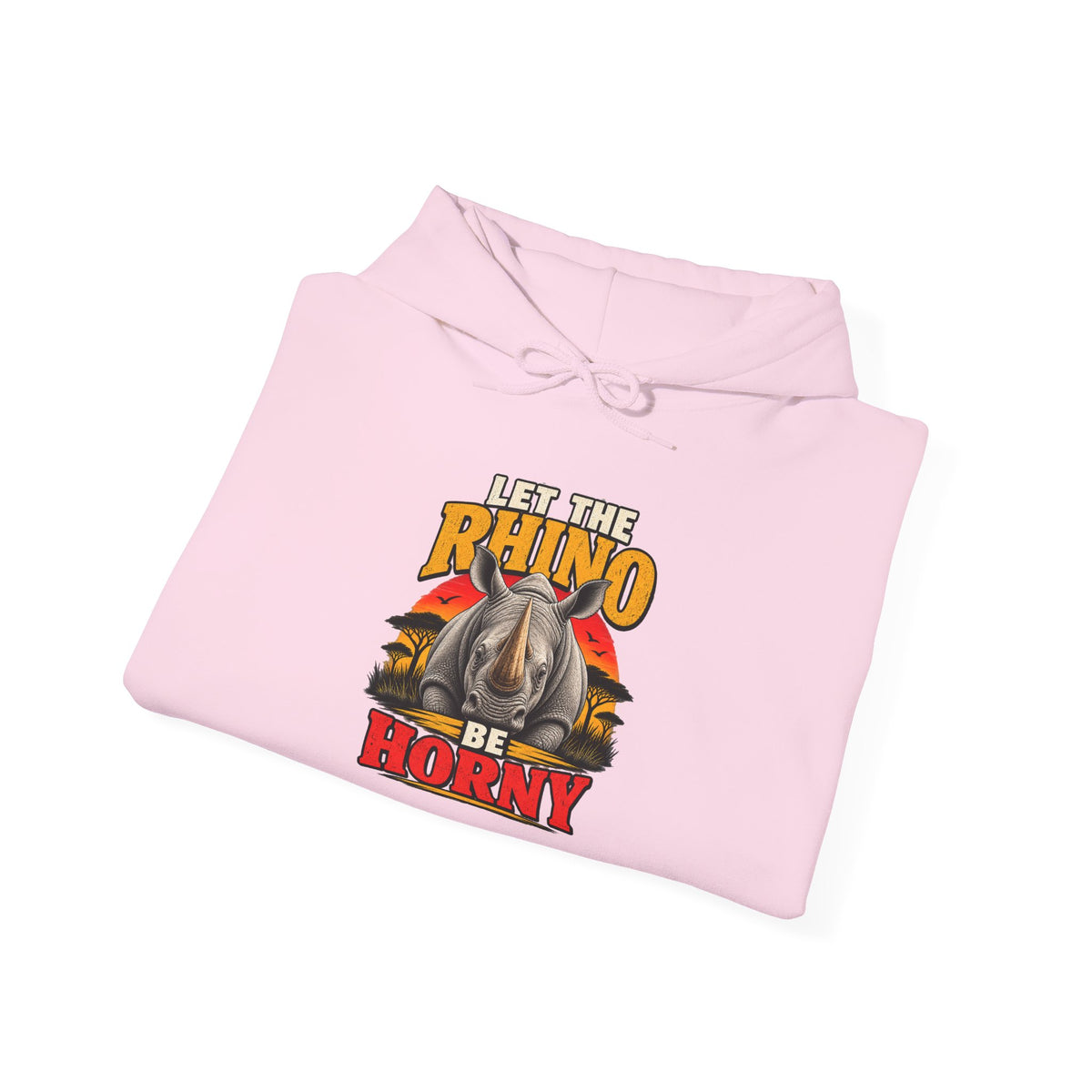 Let the Rhino Be Horny – Unisex Heavy Blend Hoodie