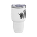 Wildlife Herd 30oz Tundra Tumbler — Elephant & Buffalo Stainless Travel Mug