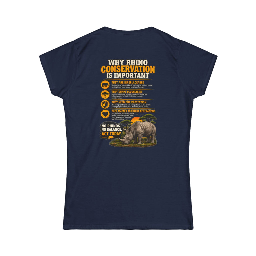 Let the Rhino Be Horny – Women's Softstyle Tee