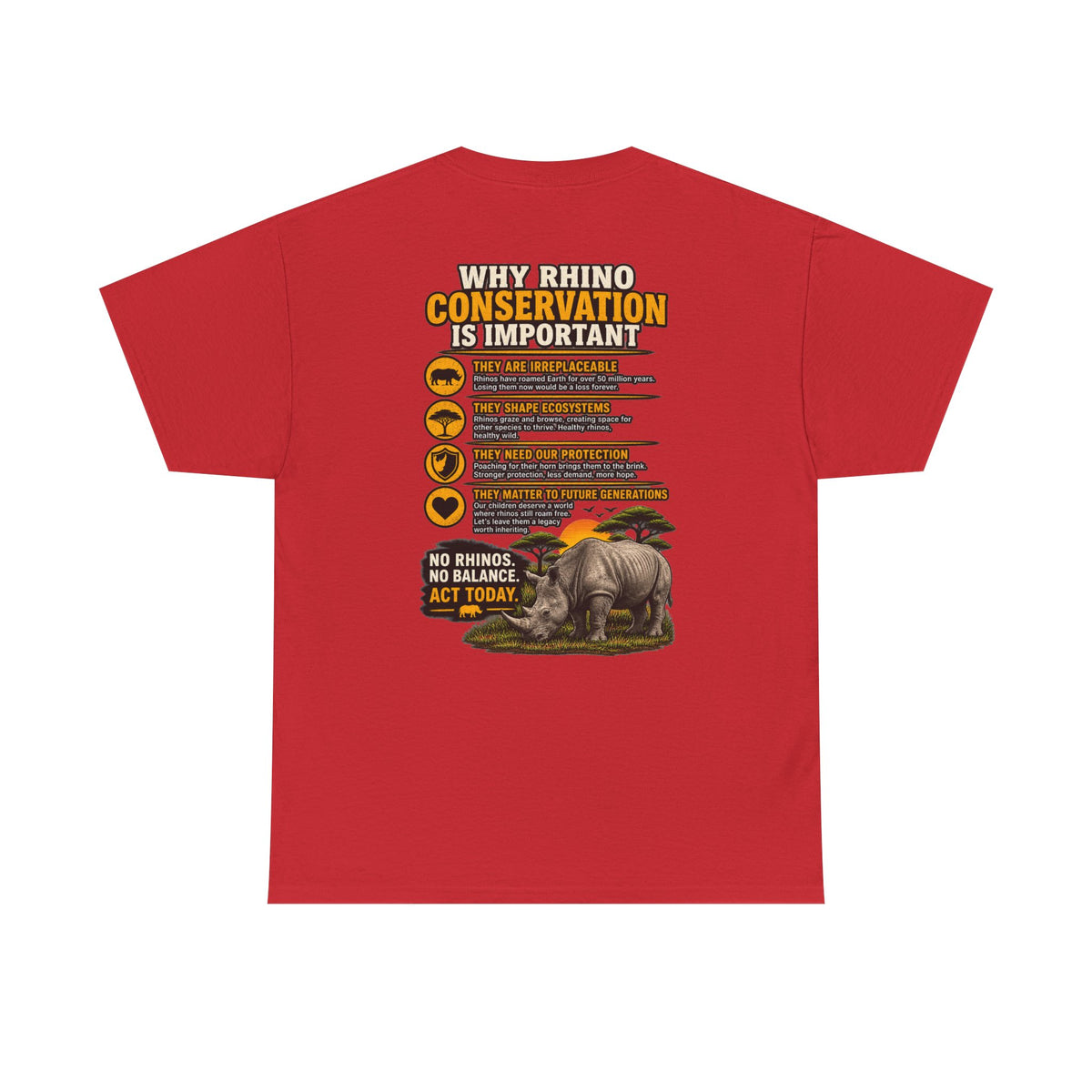 Let the Rhino Be Horny – Unisex Heavy Cotton Tee