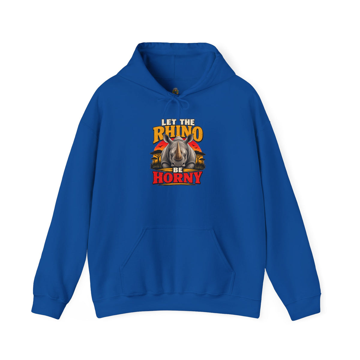 Let the Rhino Be Horny – Unisex Heavy Blend Hoodie