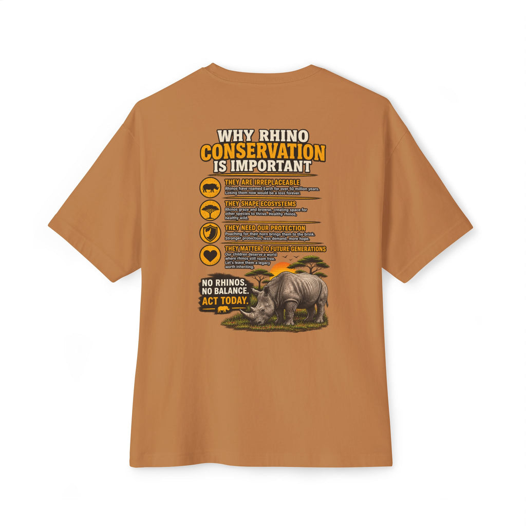 Let the Rhino Be Horny – Unisex Oversized Boxy Tee