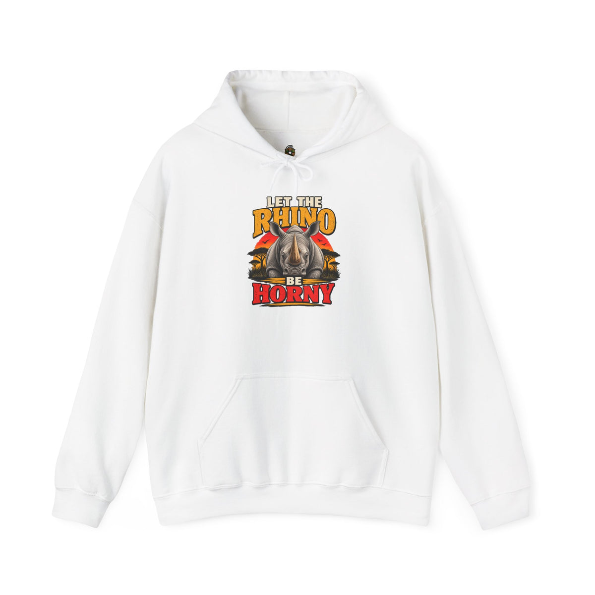Let the Rhino Be Horny – Unisex Heavy Blend Hoodie