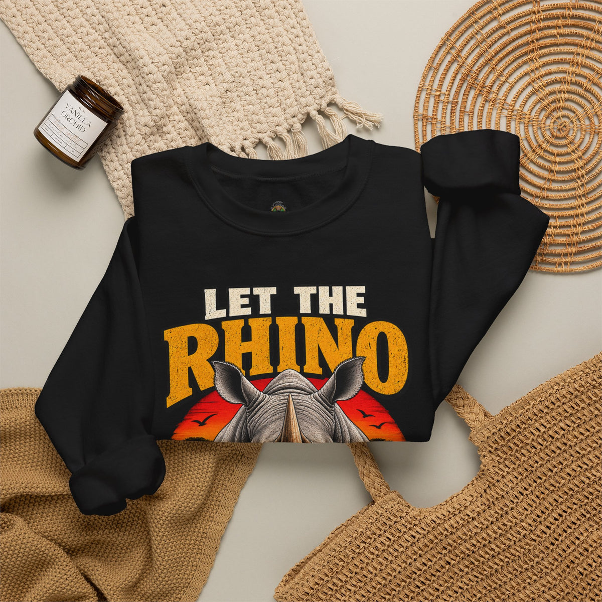 Let the Rhino Be Horny – Unisex Heavy Blend Crewneck Sweatshirt