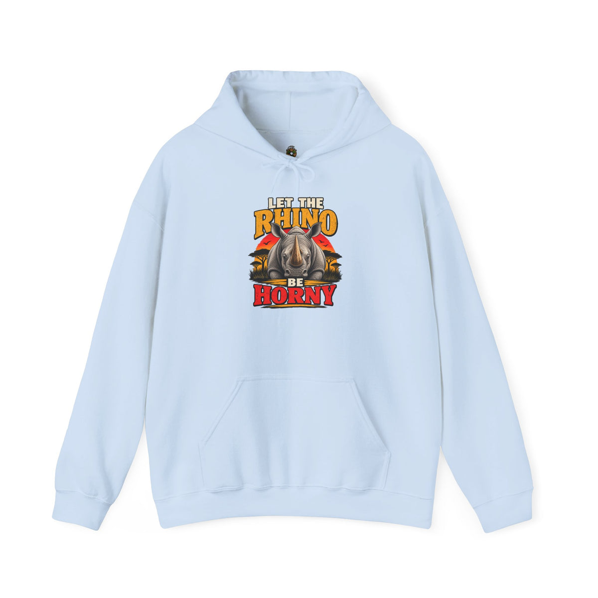 Let the Rhino Be Horny – Unisex Heavy Blend Hoodie