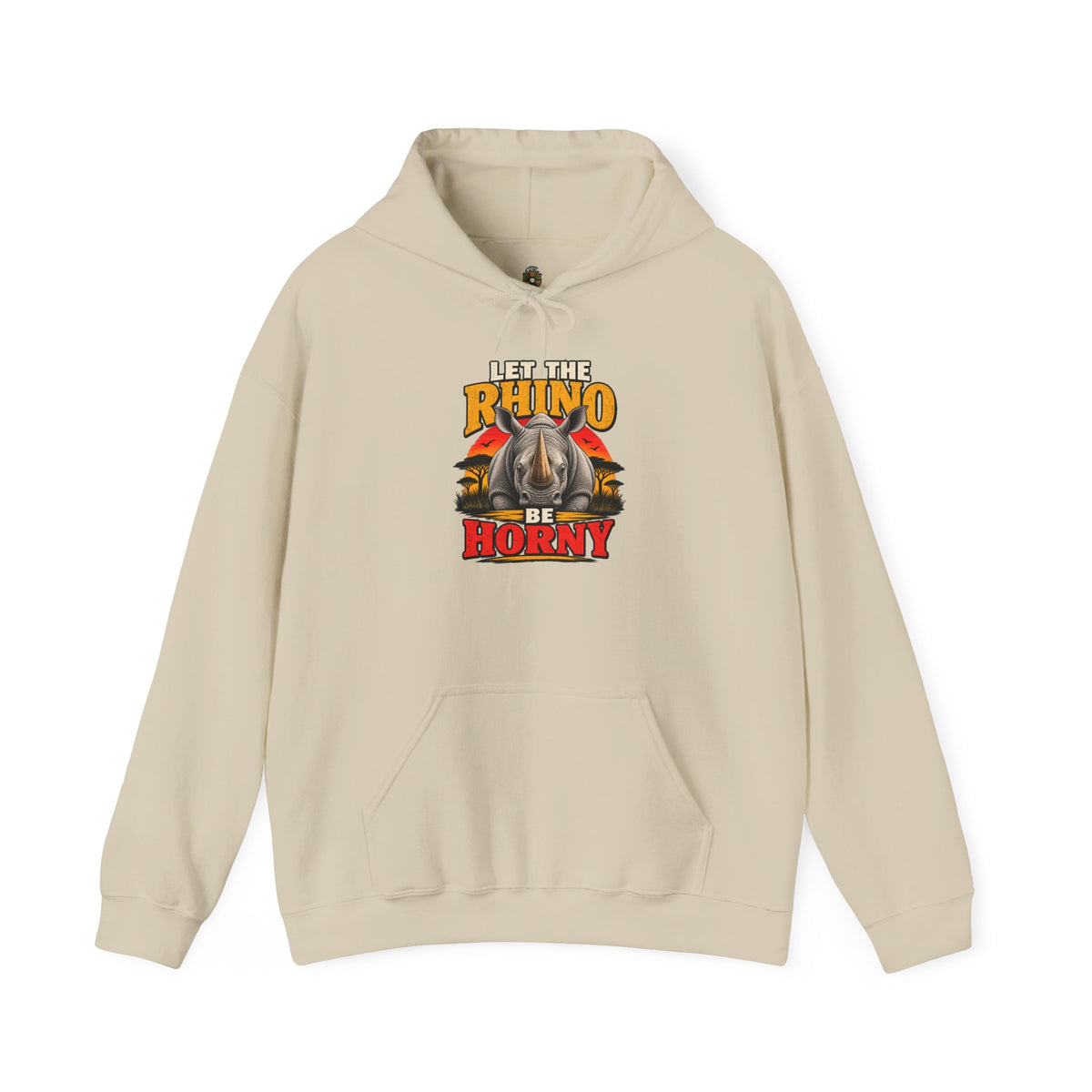 Let the Rhino Be Horny – Unisex Heavy Blend Hoodie