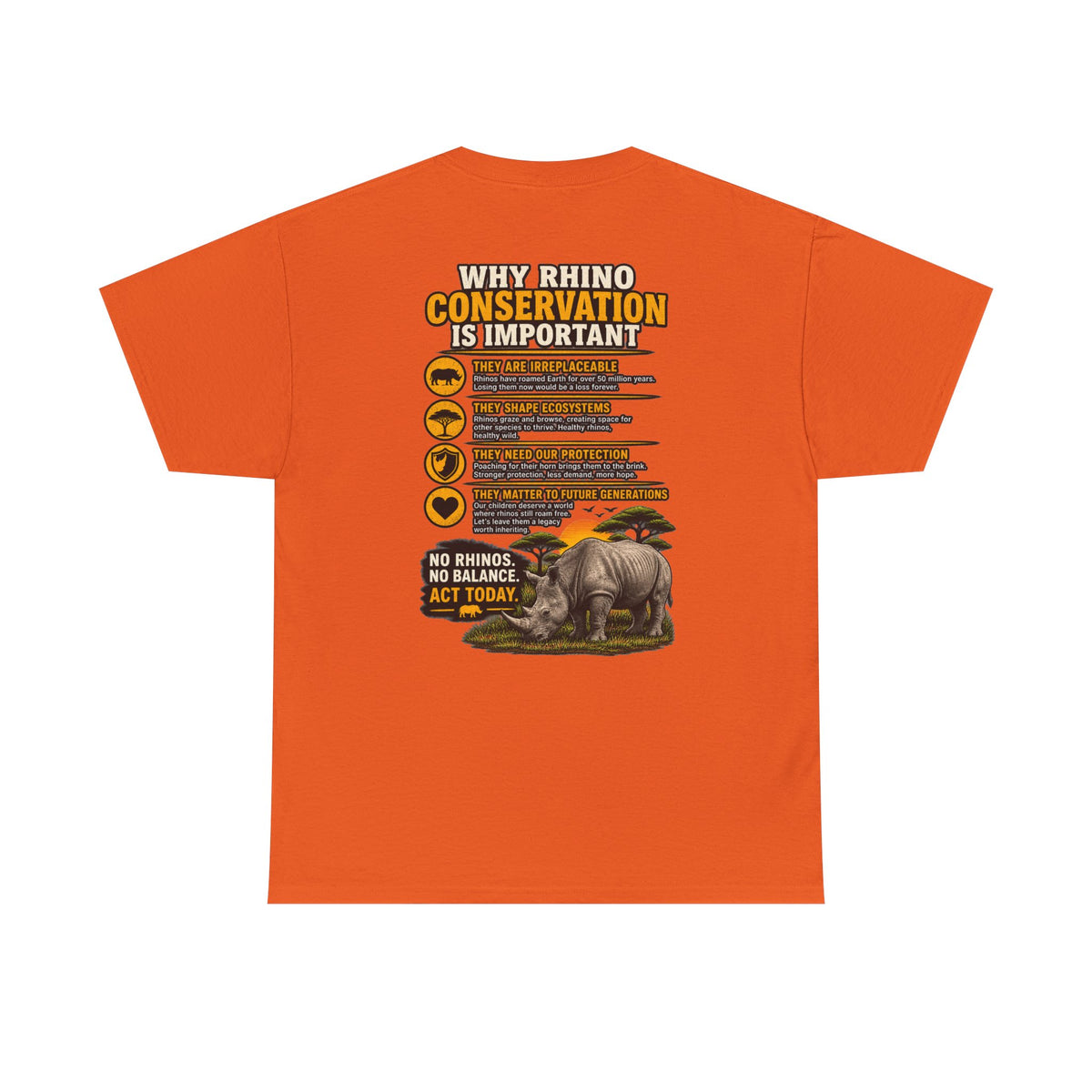Let the Rhino Be Horny – Unisex Heavy Cotton Tee