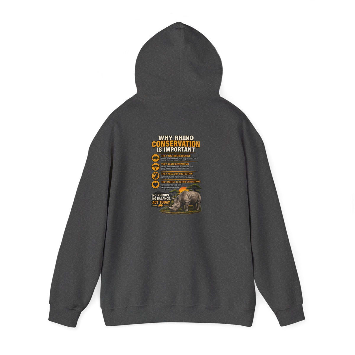 Let the Rhino Be Horny – Unisex Heavy Blend Hoodie