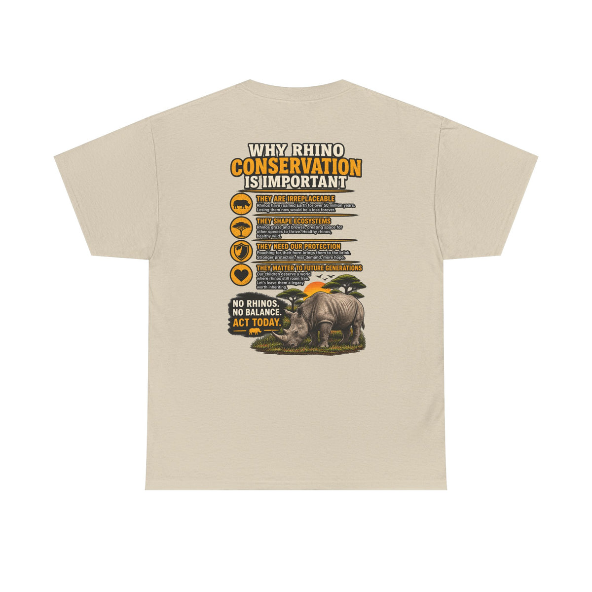Let the Rhino Be Horny – Unisex Heavy Cotton Tee