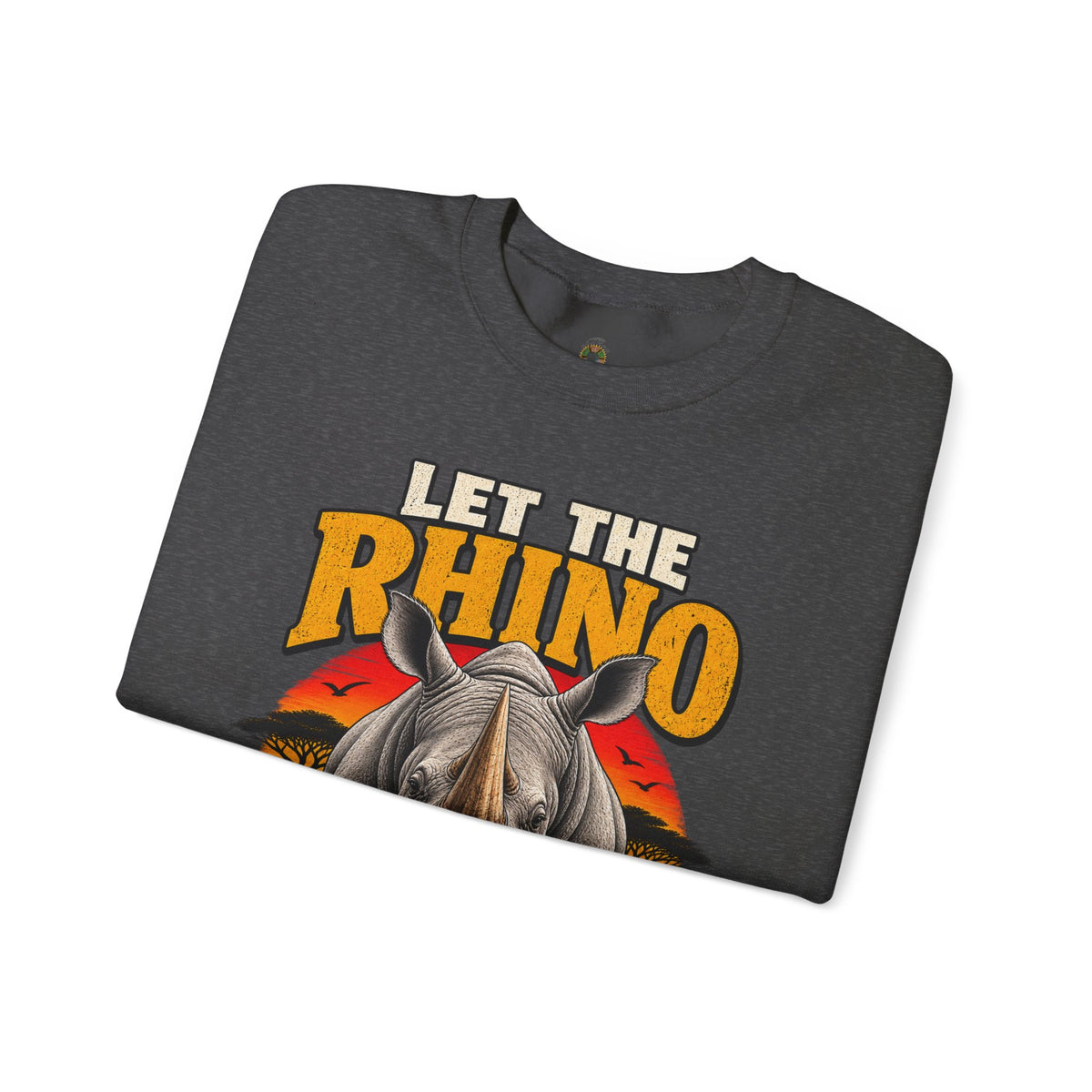 Let the Rhino Be Horny – Unisex Heavy Blend Crewneck Sweatshirt