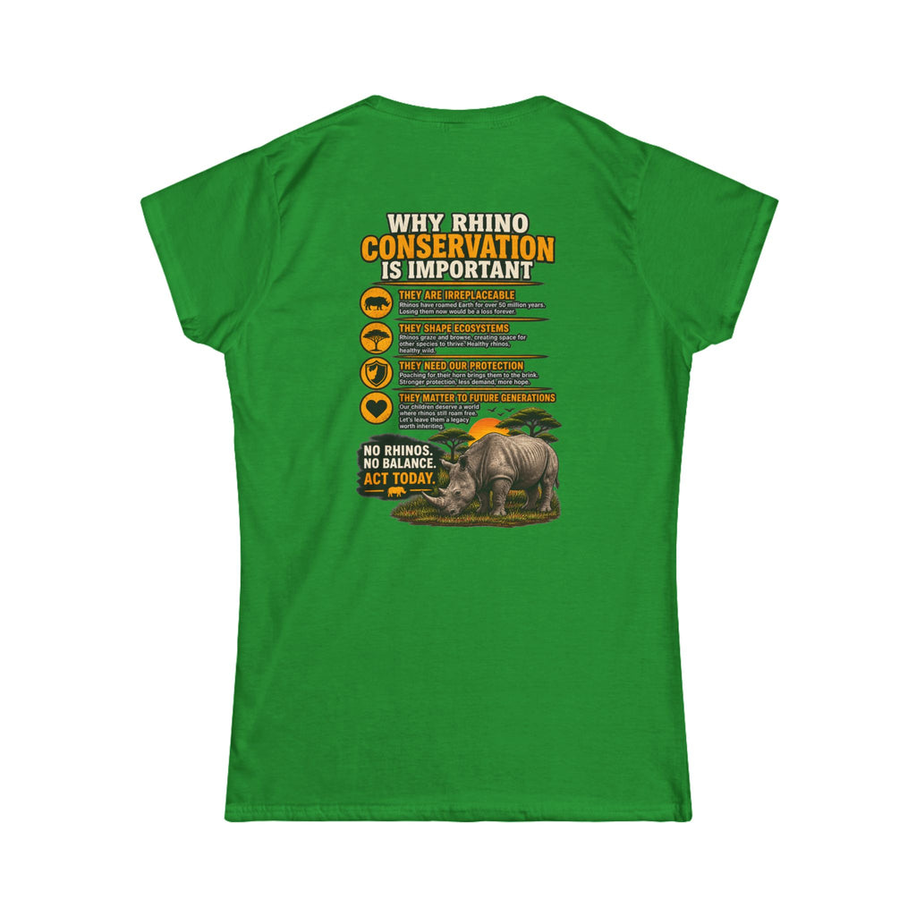 Let the Rhino Be Horny – Women's Softstyle Tee