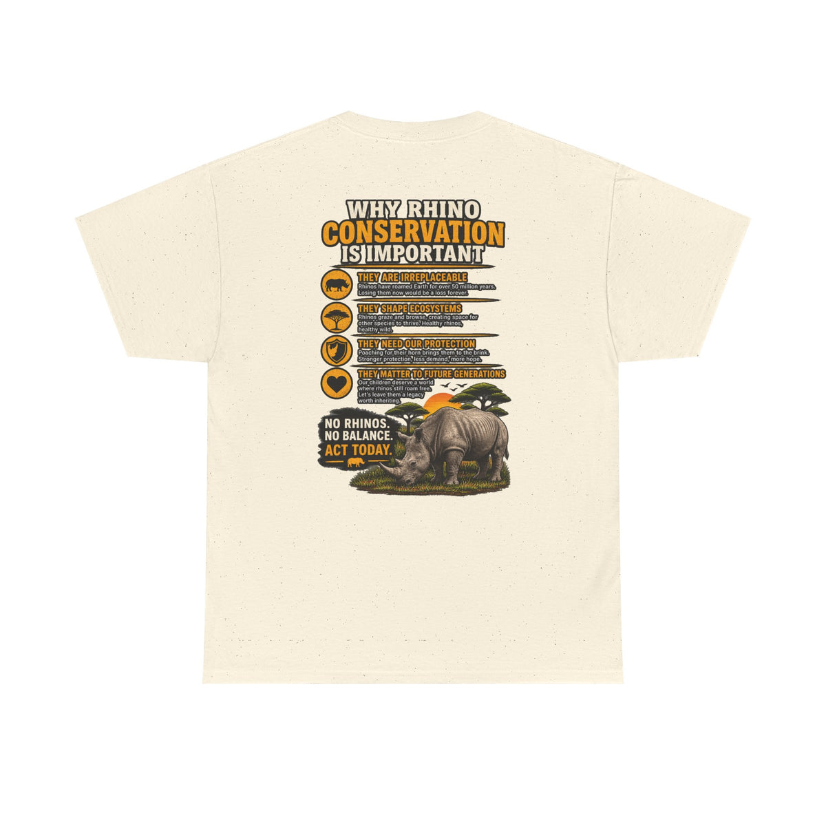 Let the Rhino Be Horny – Unisex Heavy Cotton Tee