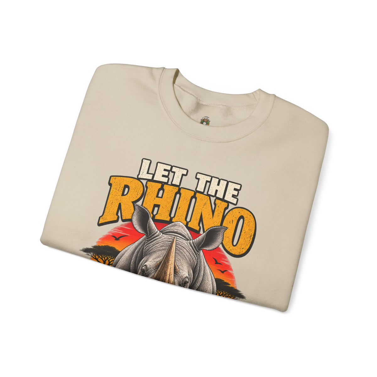 Let the Rhino Be Horny – Unisex Heavy Blend Crewneck Sweatshirt