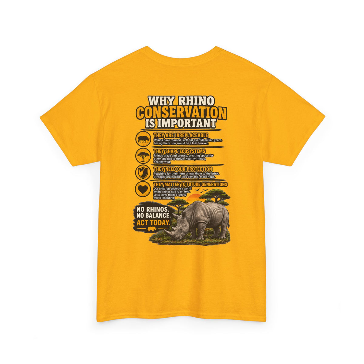Let the Rhino Be Horny – Unisex Heavy Cotton Tee