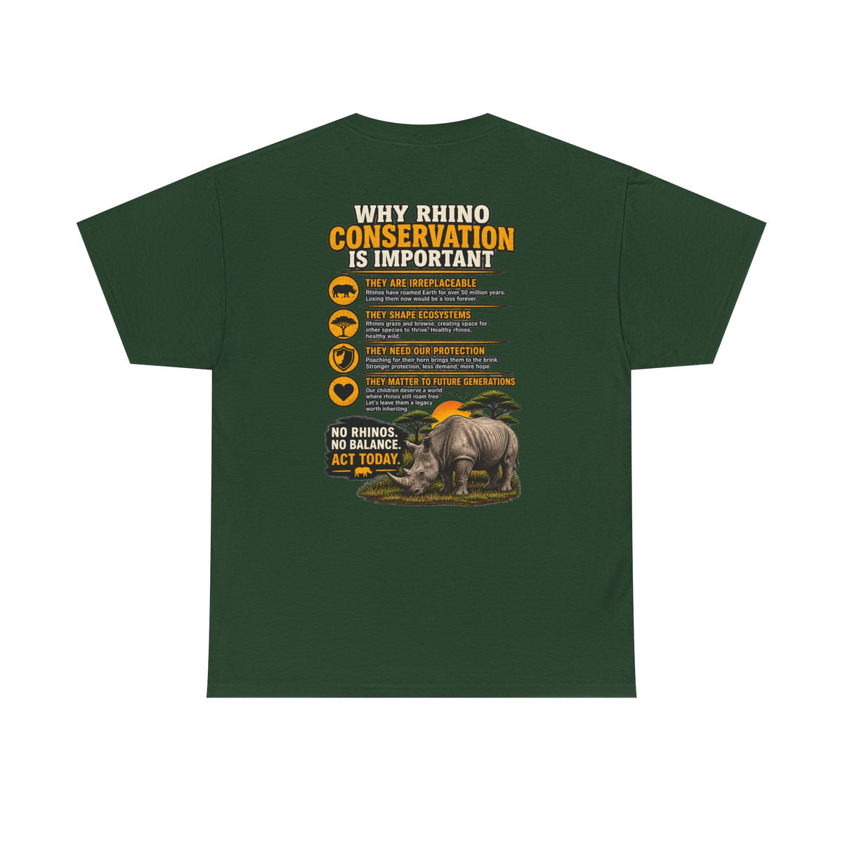 Let the Rhino Be Horny – Unisex Heavy Cotton Tee