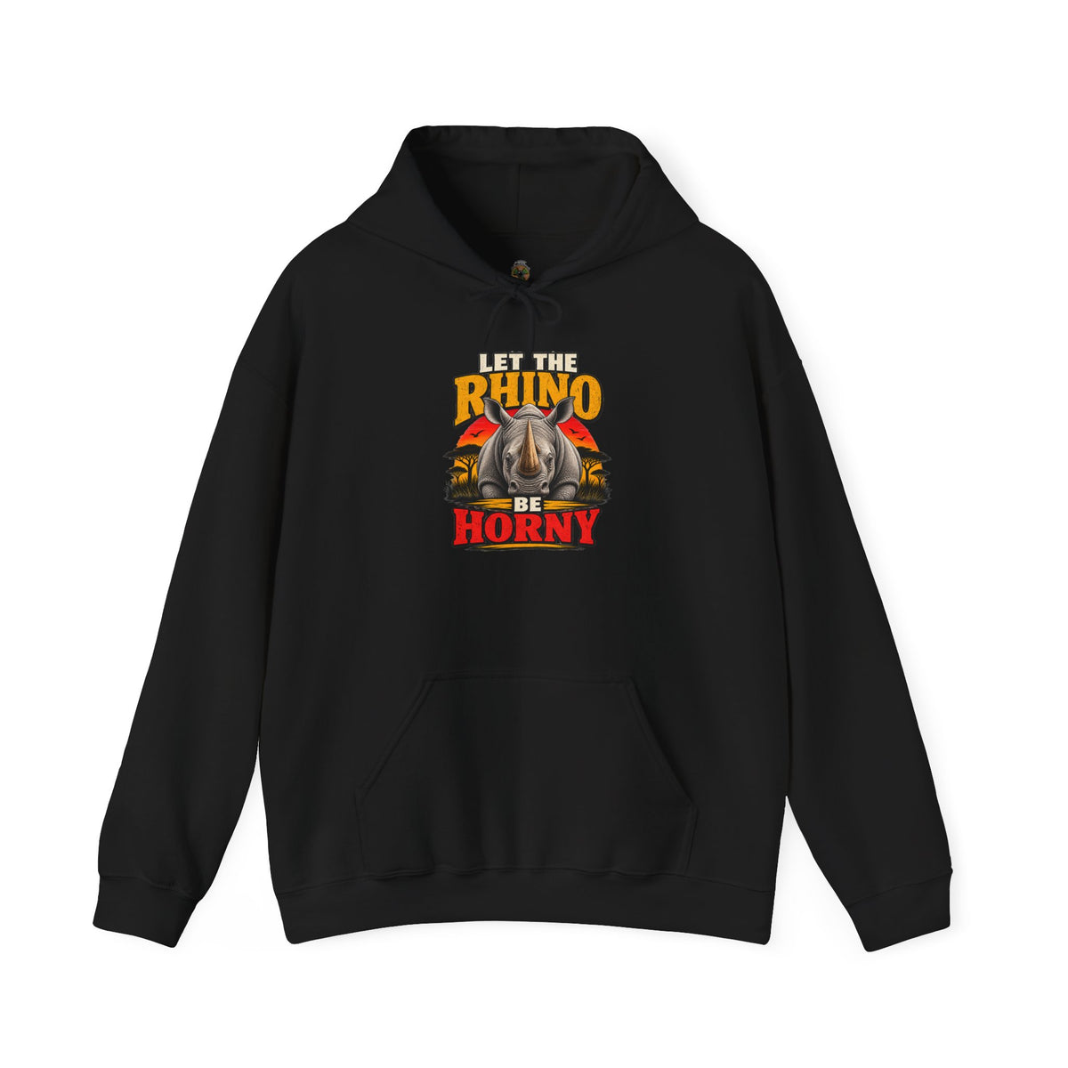 Let the Rhino Be Horny – Unisex Heavy Blend Hoodie