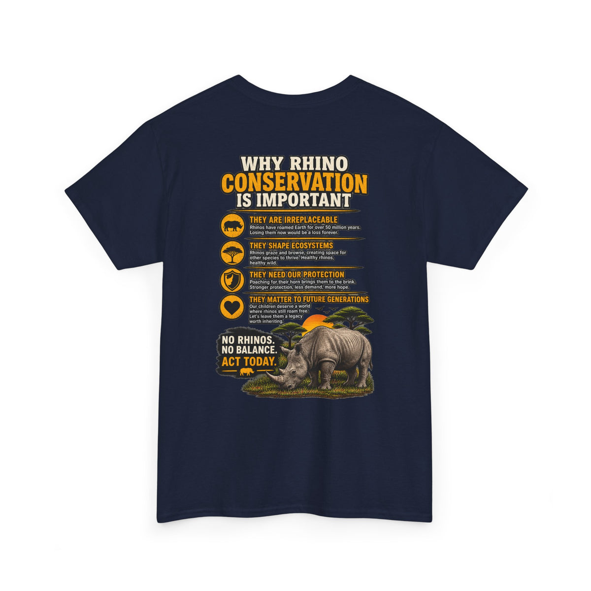 Let the Rhino Be Horny – Unisex Heavy Cotton Tee
