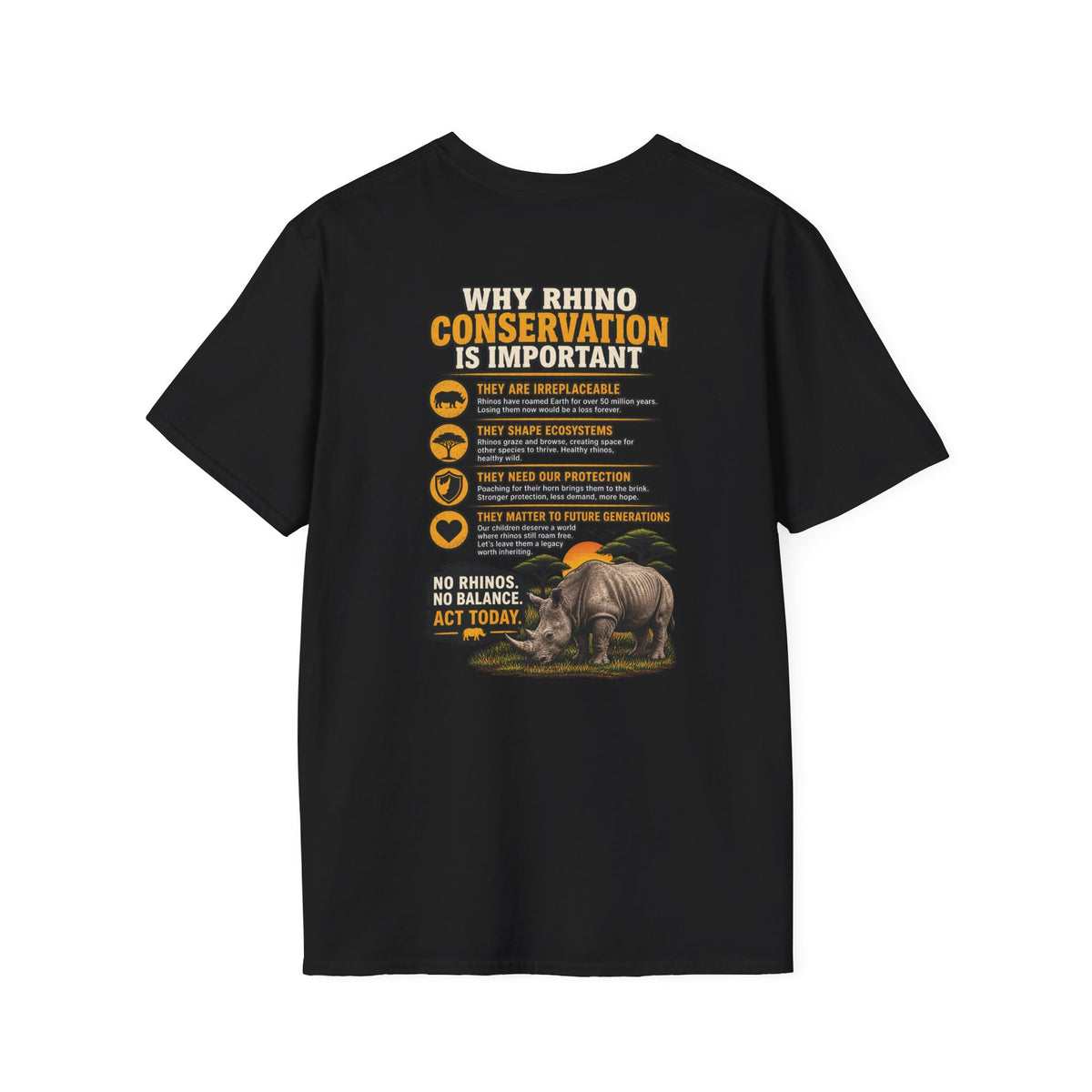 Let The Rhino Be Horny T-Shirt — Vintage Rhino Graphic Tee
