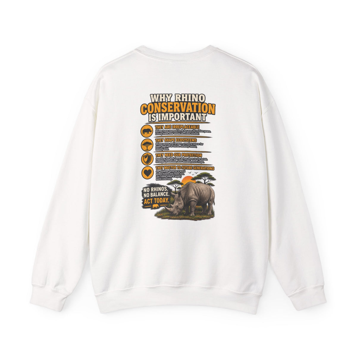 Let the Rhino Be Horny – Unisex Heavy Blend Crewneck Sweatshirt