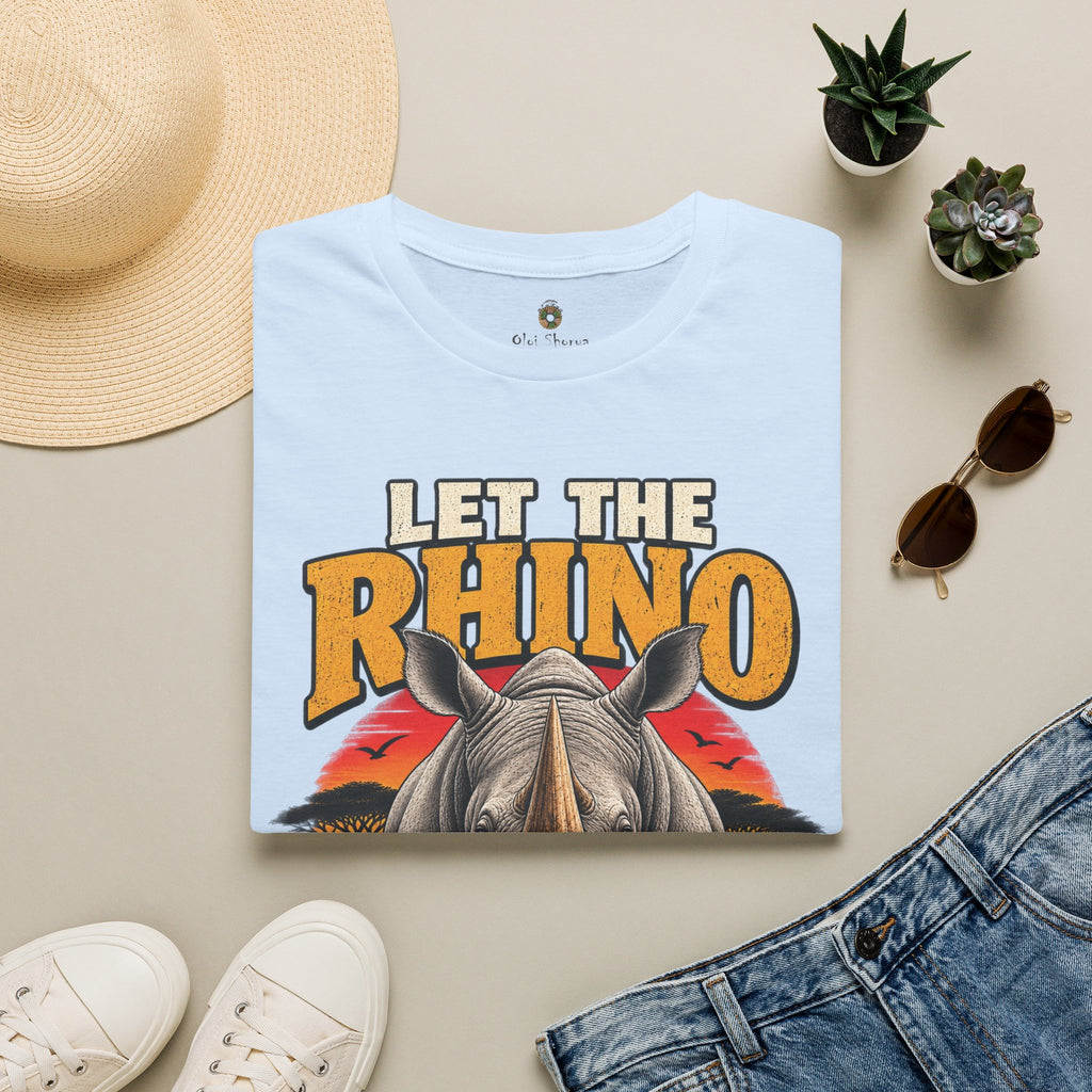 Let The Rhino Be Horny T-Shirt — Vintage Rhino Graphic Tee