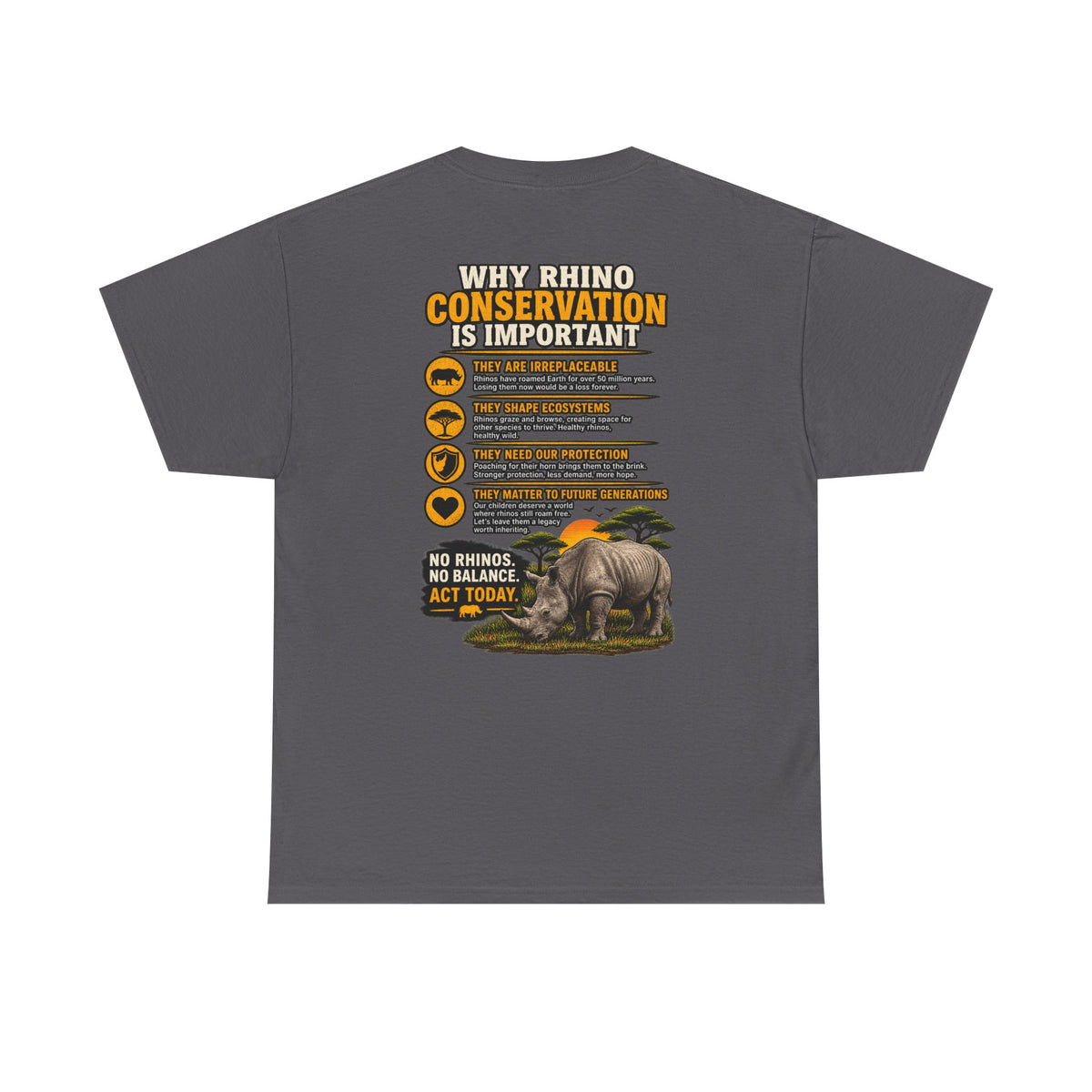 Let the Rhino Be Horny – Unisex Heavy Cotton Tee