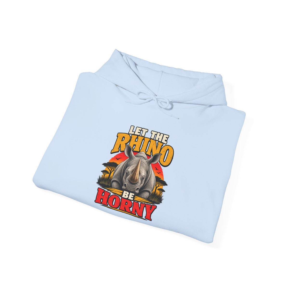 Let the Rhino Be Horny – Unisex Heavy Blend Hoodie