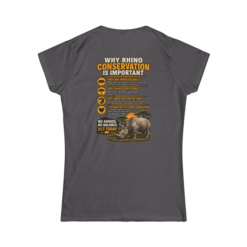 Let the Rhino Be Horny – Women's Softstyle Tee