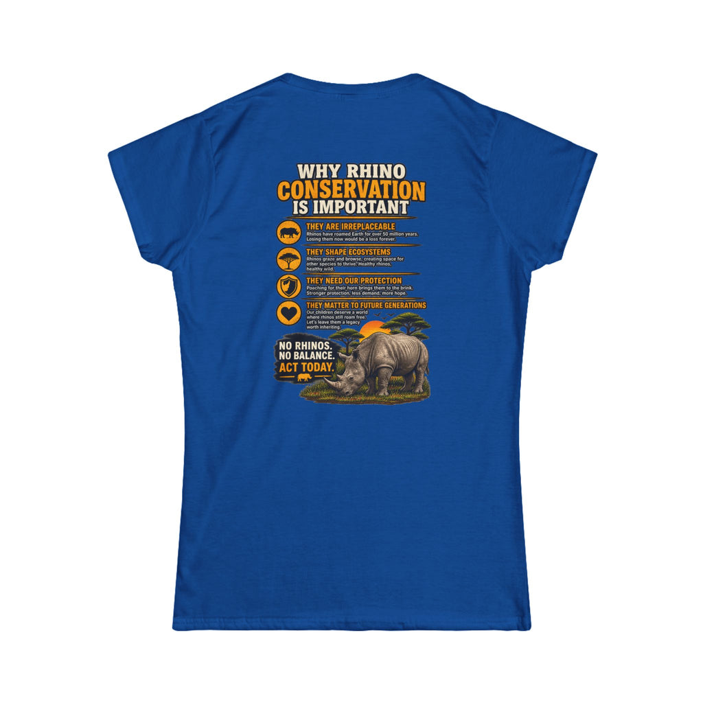 Let the Rhino Be Horny – Women's Softstyle Tee