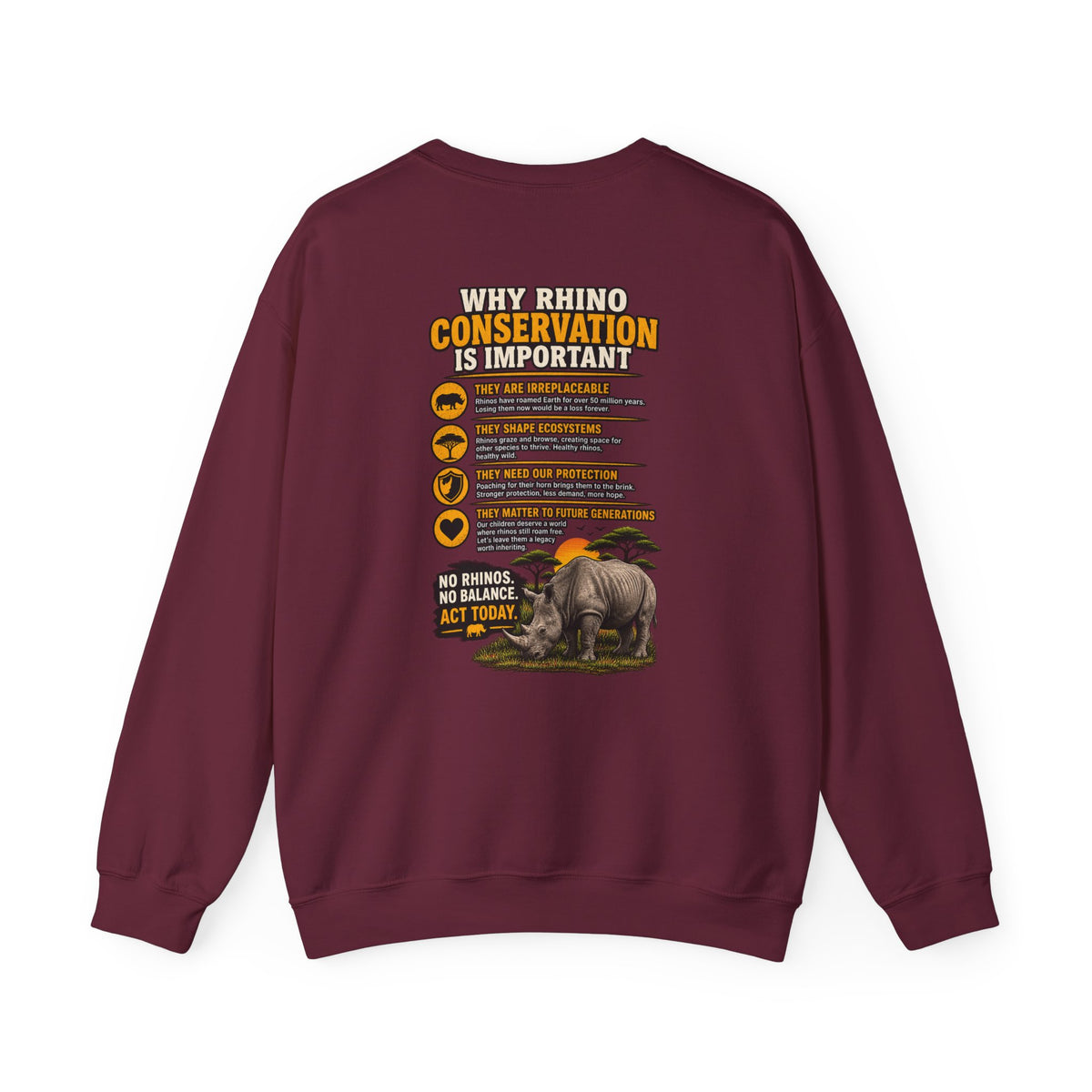 Let the Rhino Be Horny – Unisex Heavy Blend Crewneck Sweatshirt