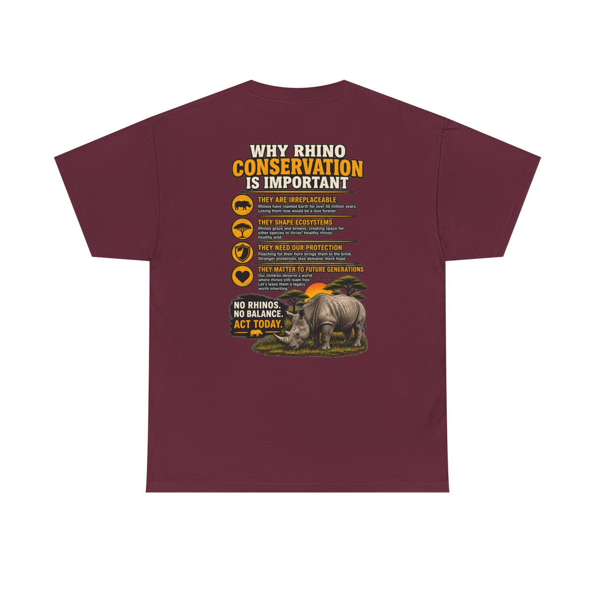 Let the Rhino Be Horny – Unisex Heavy Cotton Tee