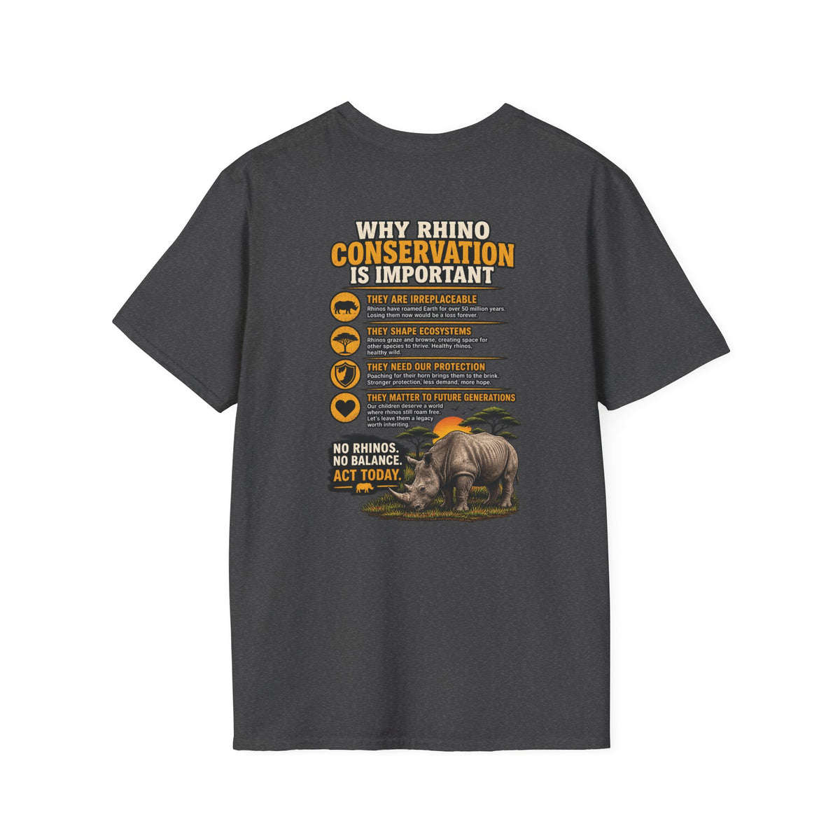 Let The Rhino Be Horny T-Shirt — Vintage Rhino Graphic Tee