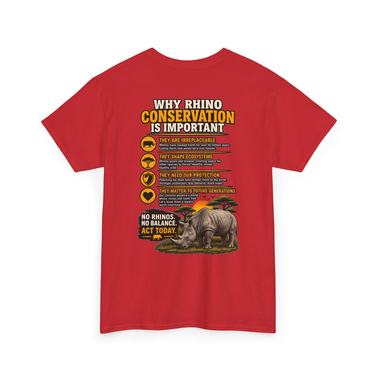 Let the Rhino Be Horny – Unisex Heavy Cotton Tee
