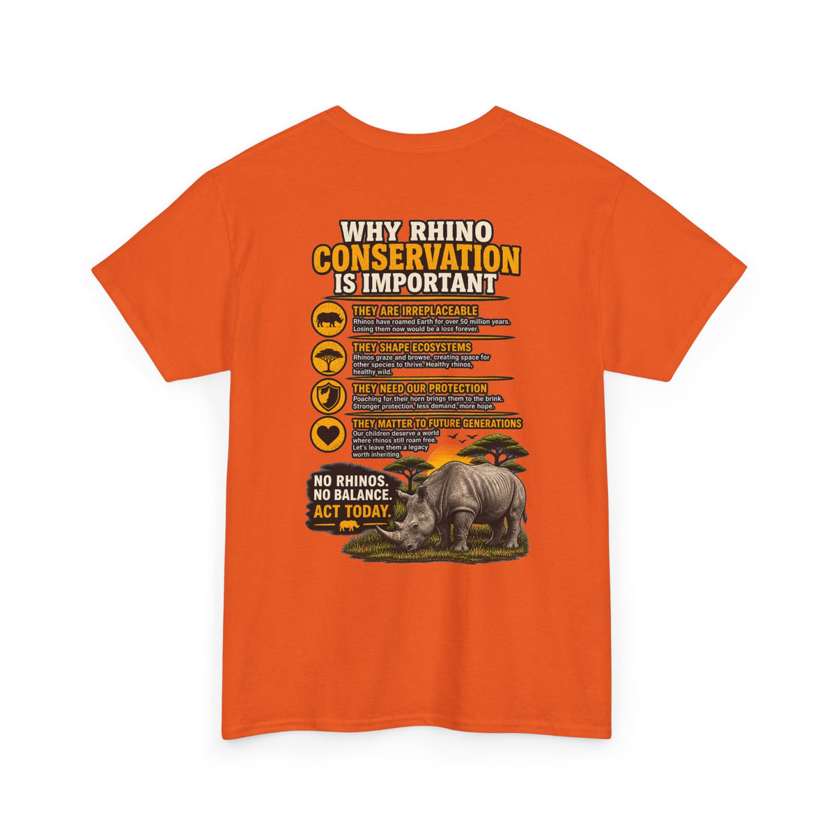 Let the Rhino Be Horny – Unisex Heavy Cotton Tee