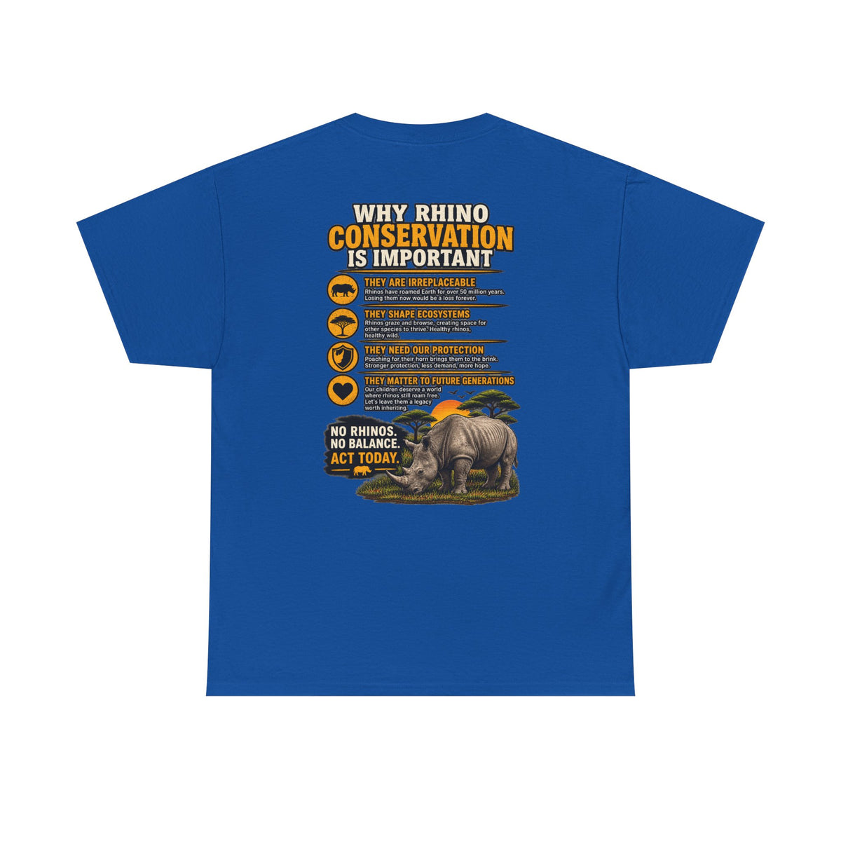 Let the Rhino Be Horny – Unisex Heavy Cotton Tee