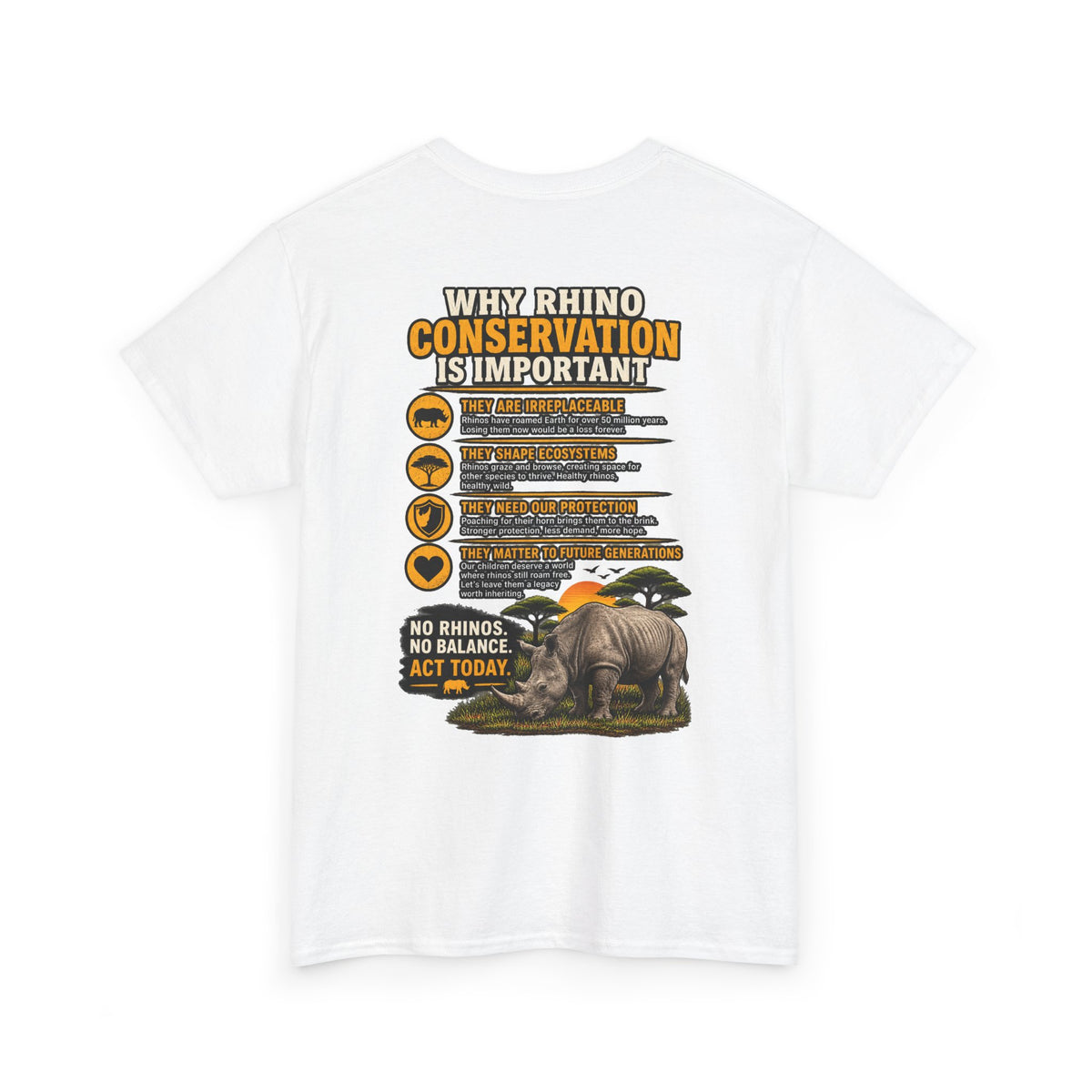 Let the Rhino Be Horny – Unisex Heavy Cotton Tee